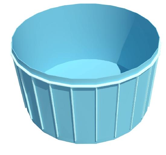 Чаша Бассейна Из Полипропилена круглая 2,5м x 1,5м
