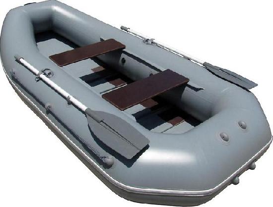 Лодка Мурена MR-3.(рейка)серая,Пассажировместимость (чел): 2+1 , Грузоподъемность (кг): 220